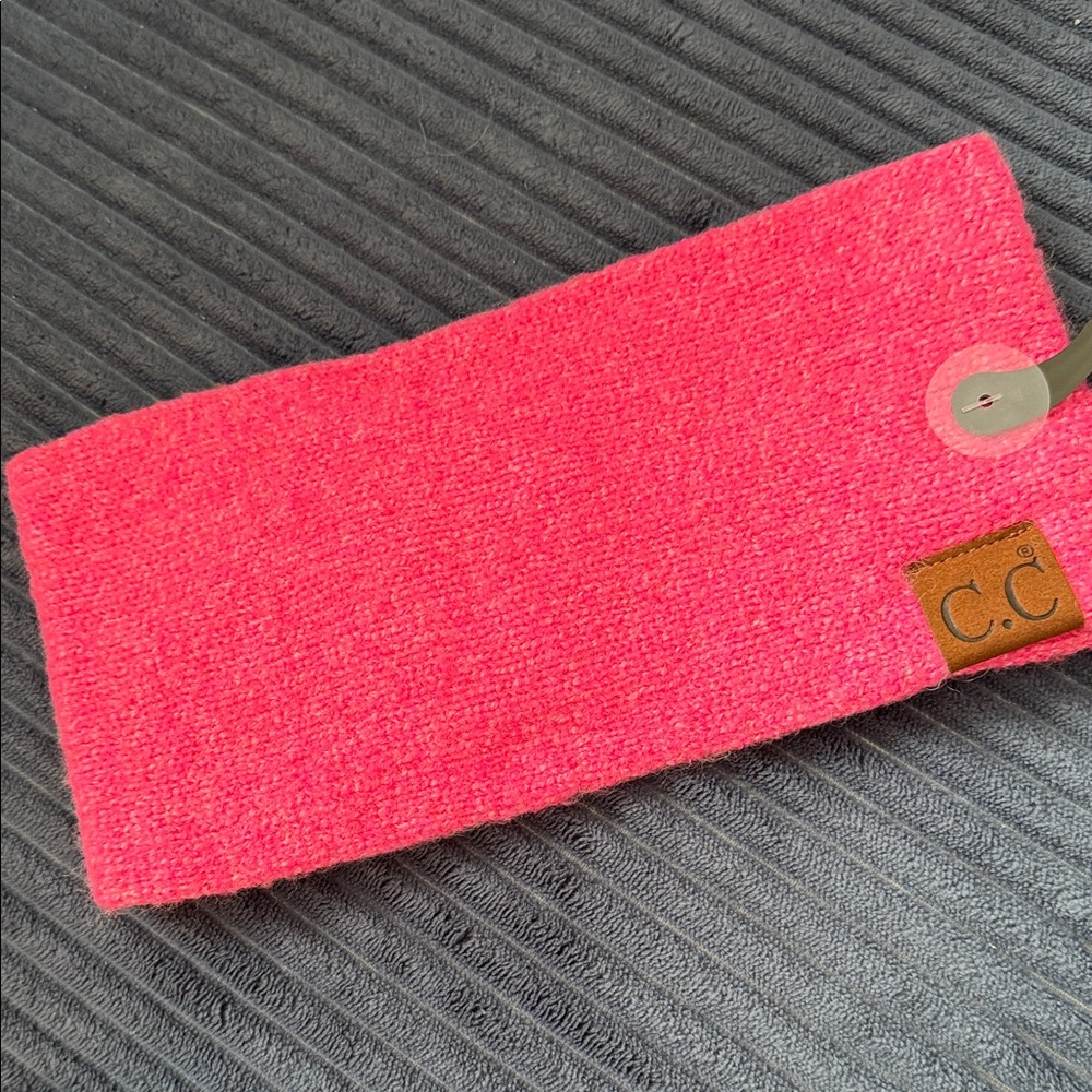 C.C Vibrant Pink Knit Headband